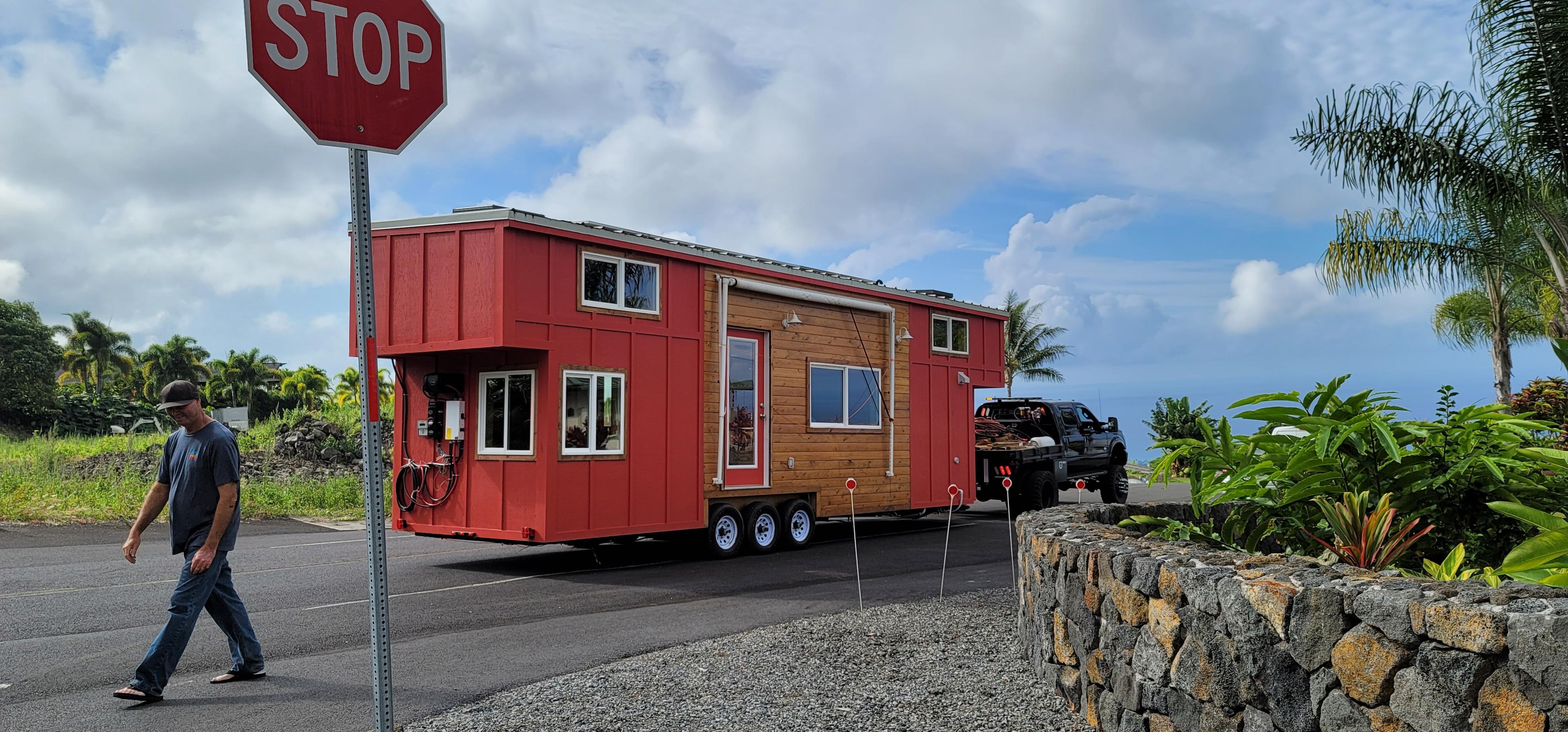 It used to be a 35 by 9  by 14 ft tiny home before it settled down